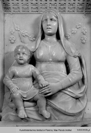 Altar des heiligen Hieronymus : Altarretabel mit dem heiligen Hieronymus : Madonna mit Kind