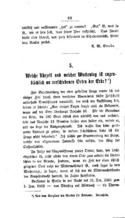 Welche Uhrzeit und welcher Wochentag ist augenblicklich an verschiedenen Orten der Erde?