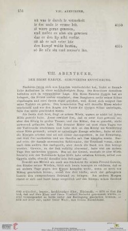 VIII. Abenteuer: Der Riese Harpin. Ginoverens Entführung
