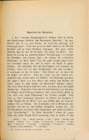 Aufgaben zum Übersetzen ins Lateinische, 1