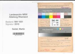 Entnazifizierung Martin Seidel , geb. 05.02.1893 (Lehrer)