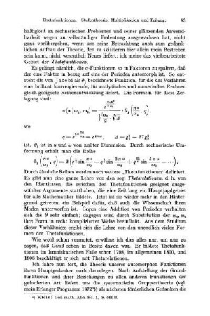 Stufentheorie, Multiplikation und Teilung.