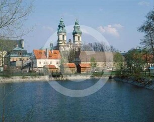 Ansicht der Klosterkirche Grüssau von W