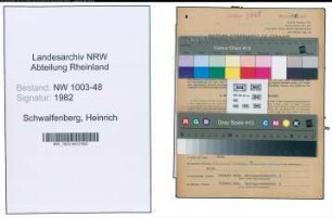 Entnazifizierung Heinrich Schwalfenberg , geb. 21.10.1893 (Einkaeufer)