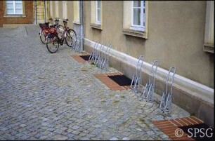 Fahrradständer.