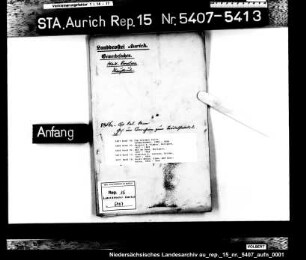 Hausierkonzessionen für Einwohner aus Emden: Coß Salomon Stern, Trödelhandel