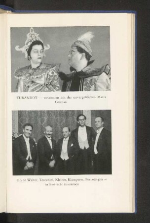 Bruno Walter, Toscanini, Kleiber, Klemperer, Furtwängler - in Eintracht zusammen