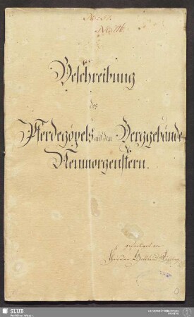 Beschreibung des Pferdegöpels auf dem Berggebäude Neumorgenstern - 17.6624 4.