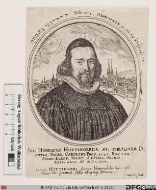 Bildnis Johann Heinrich Hottinger