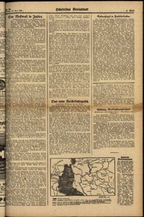 Zweite Ausgabe vom Freitag, den 14. Juli 1939.