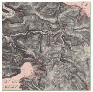 Berga, Trünzig, Seelingstädt, Großkundorf, Albersdorf. Blatt 98 aus: Meilenblätter von Sachsen