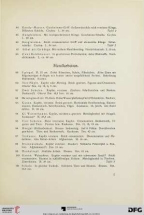 Metallarbeiten (Nr.89-194)