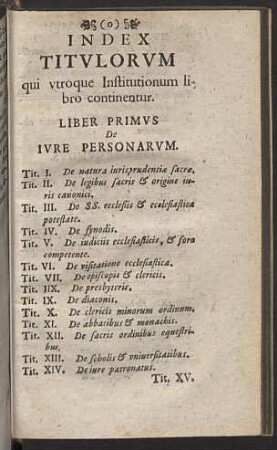 Index Titulorum