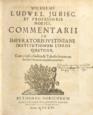 Commentarii in imper. Iustiniani institutionum libros quatuor