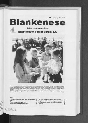 63. Jahrgang, Juli 2011