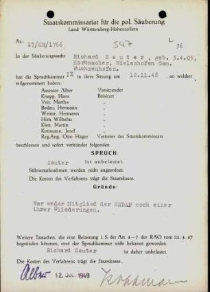 Sauter, Richard