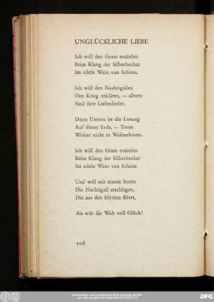 Unglückliche Liebe