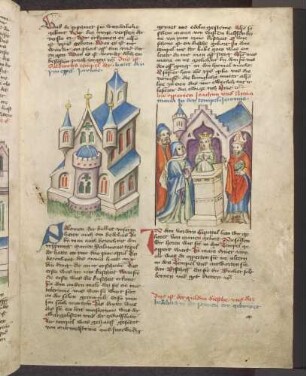 Tempel Salomos (Kapitel 4); Darbringung Marias im Tempel (Kapitel 5)