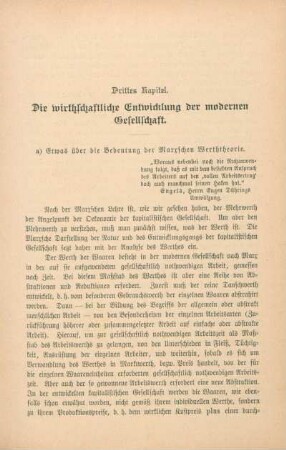 Die wirthschaftliche Entwicklung der modernen Gesellschaft