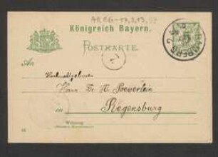 Brief von Georg Fischer an Hermann Poeverlein