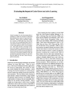 Evaluating the Impact of Coder Errors on Active Learning