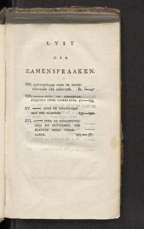 Lyst der Zamenspraaken.