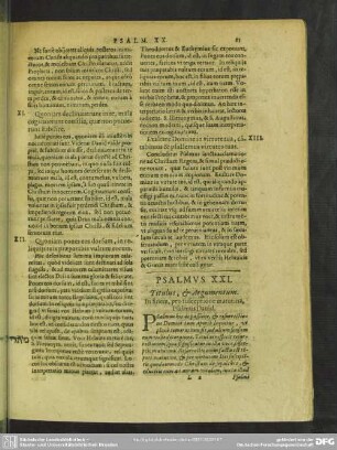 Psalmus XXI