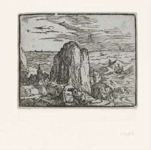 Fels am Meer, Blatt 4 der Folge "Vier Landschaften"