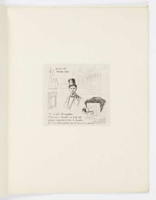 Je suis a la dernière mode..., Blatt 5 der Folge "Notes et dessins d’un japonais sur Paris pendant l’Exposition de 1878"