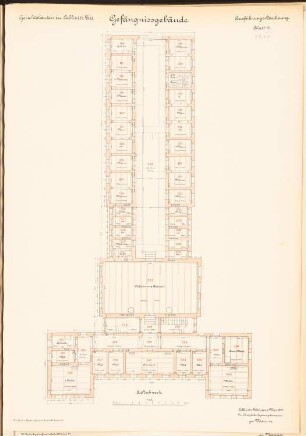 Amtsgericht und Gefängnis, Lublinitz: Grundriss 2.OG 1:100