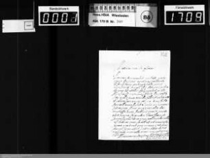 Familienbriefe der Gräfin Ernestine Charlotte von Nassau-Hadamar an Gräfin Sophie Magdalene von Nassau-Dillenburg