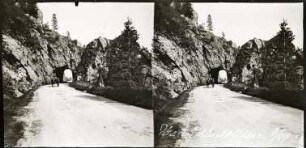 Col de la Schlucht. Der Roche du Diable ("Teufelsfelsen")