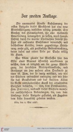 Zur zweiten Auflage