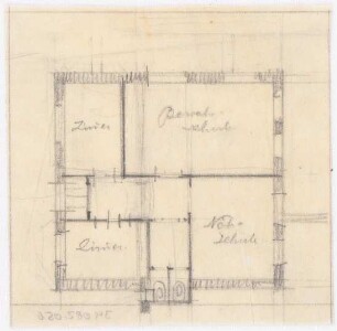 Krankenhaus, Clerf (Clervaux): Detail aus Erdgeschossgrundriss