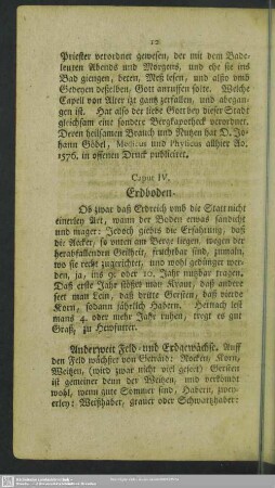 Caput IV. Erdboden