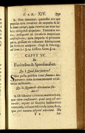 Caput XV. - XVIII.