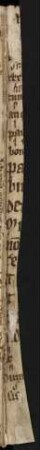 Fragment: Liturgische Hs. (Falzstreifen, um 1340)