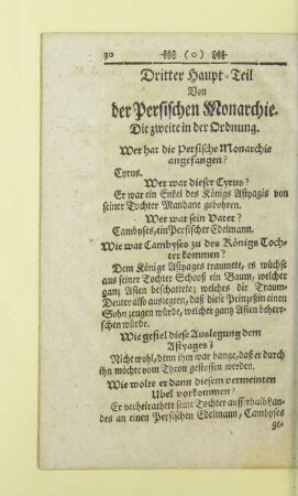 Dritter Haupt-Teil Von der Persischen Monarchie