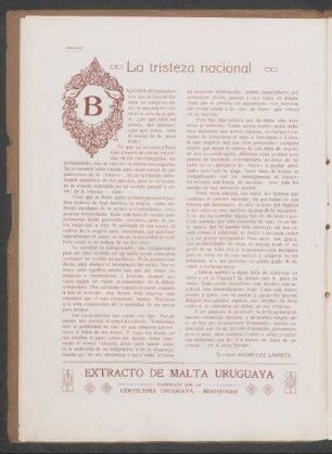 La tristeza nacional