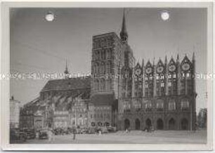 Stralsund, Kirche St. Nicolai, Rathaus, Alter Markt