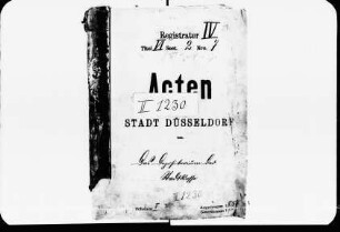 Das Depositorium der Stadtkasse