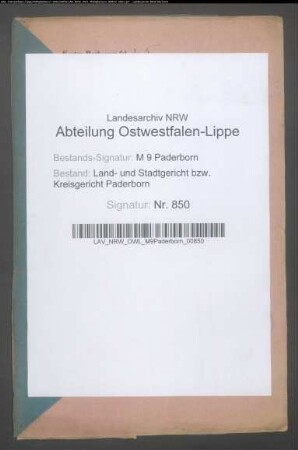 Erblasser: Hartong, Ferdinand:
