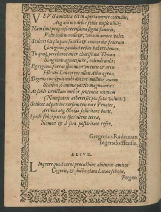 Usus amicitiae est in aperta mente colendus ...