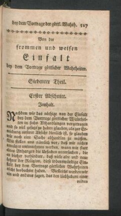 Siebenter Theil