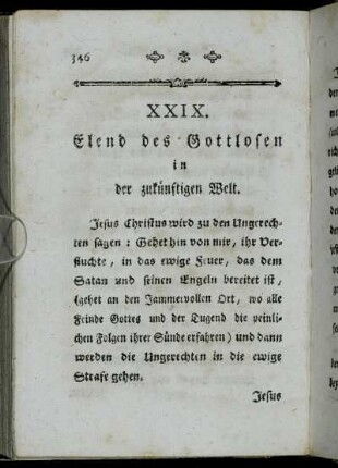 XXIX. Elend des Gottlosen in der zukünftigen Welt. - XXX. Glückseligkeit des Frommen in der zukünftigen Welt.