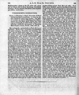 Beck, G. F. H.: Dissertatio de Orossi historici fontibus et auctoriate et altera de Antonii Raudensis aliquo opere inedito. Gotha: Hopf 1834