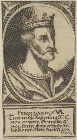 Bildnis des Ferdinandus, König von Spanien