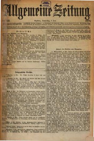Allgemeine Zeitung. 1876, 6