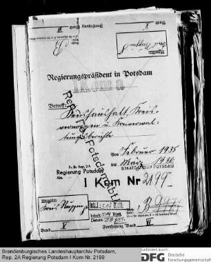 Kreishaushalt, Kreisvermögen und Kreisverwaltungsberichte des Kreises Ruppin