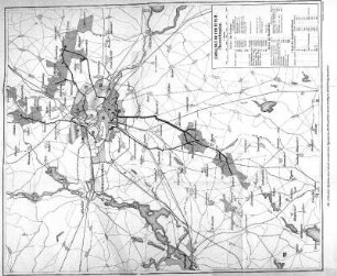 Karte: Canalisation von Berlin. Übersichtsplan